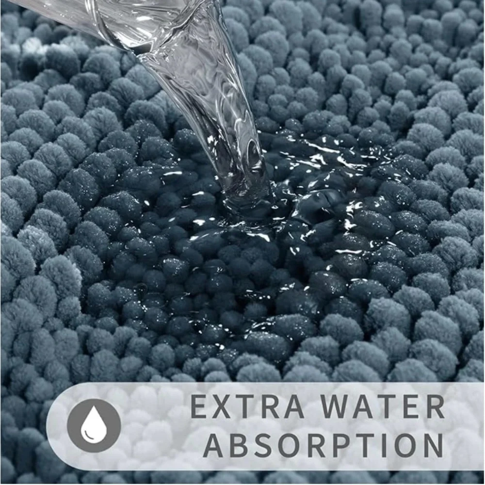 Yimobra Bathroom Rug Mat, Non Slip Quick Dry Bath Mats, Extra Thick 24